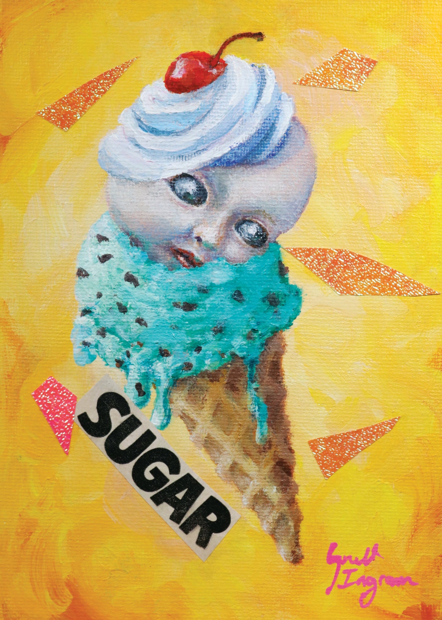 Sweets #1-3 - Original Artwork in Custom Tryptic Frame
