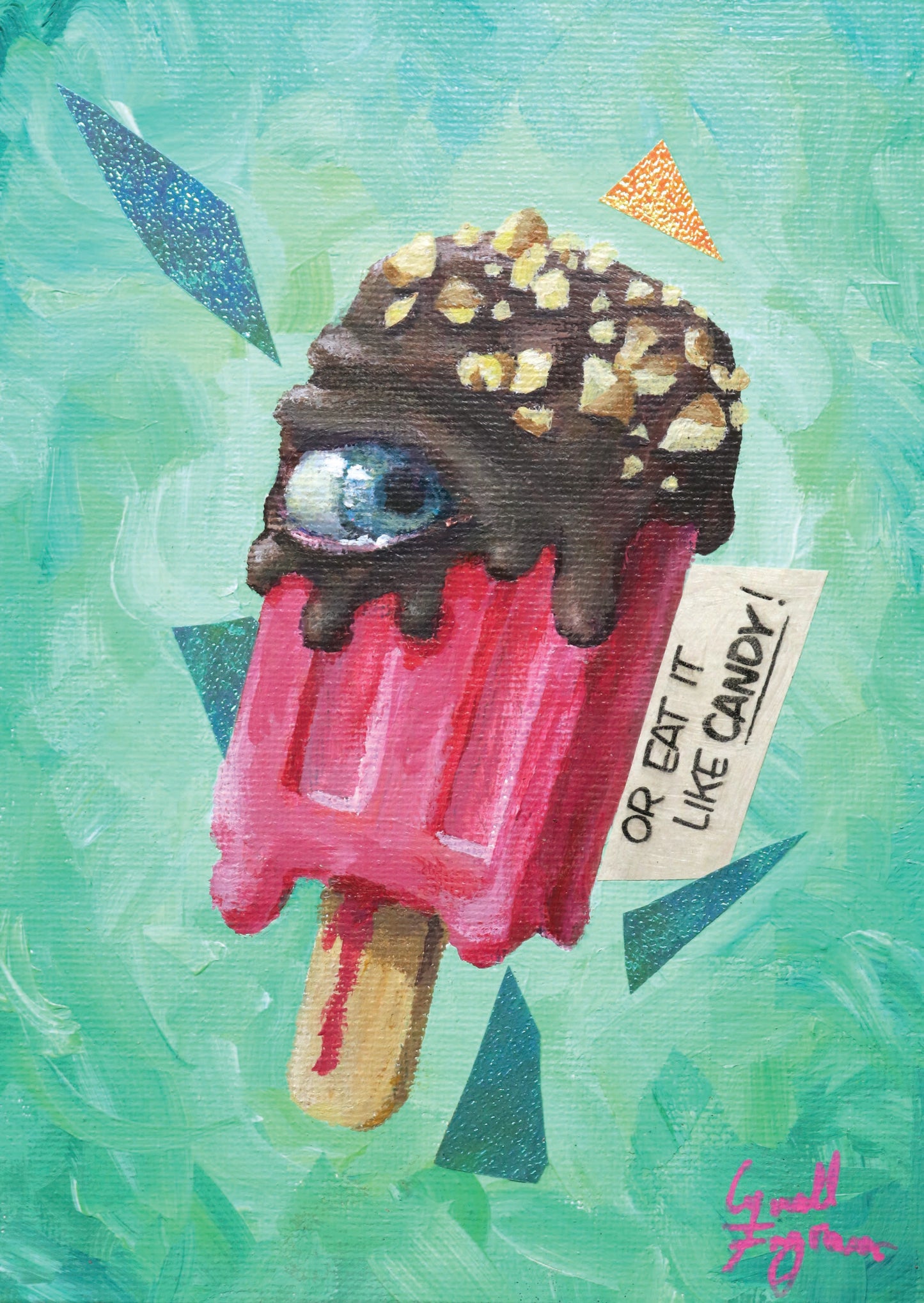 Sweets #1-3 - Original Artwork in Custom Tryptic Frame