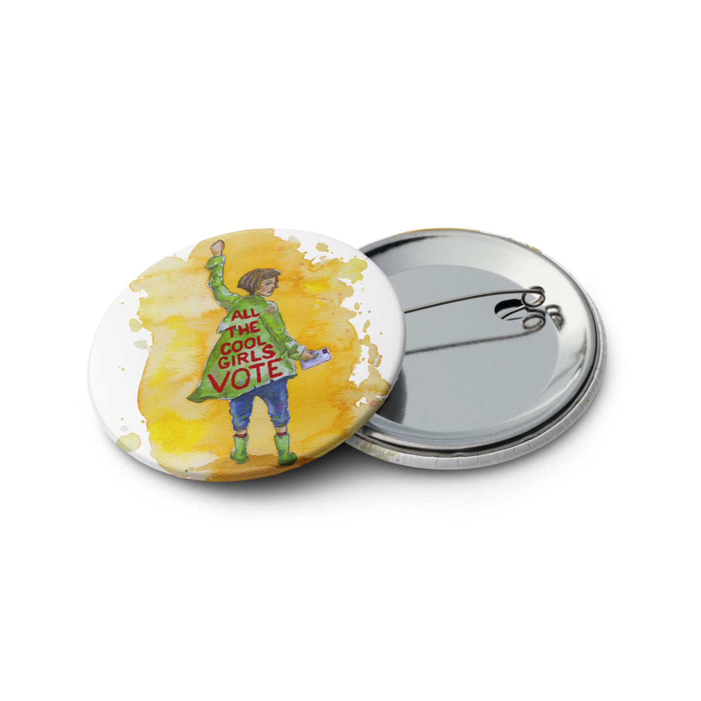 All the Cool Girls Vote Buttons - Set of 5 - 2.25 inch round Pins