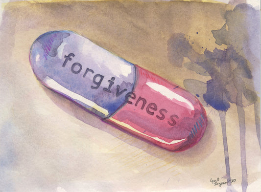 There's Gotta Be a Pill for That - Original Watercolor Painting