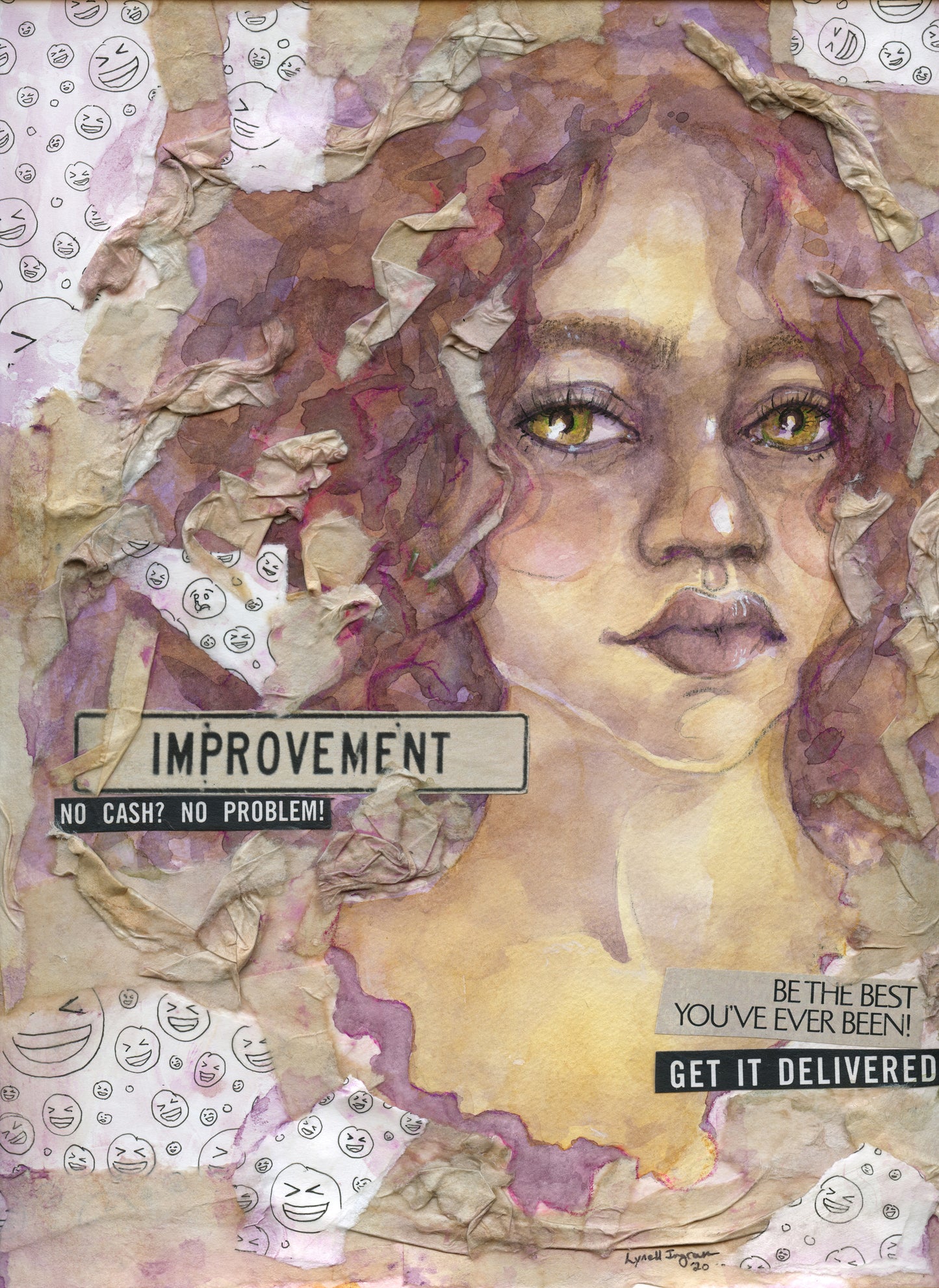 Self Improvement - Original Mixed Media Painting