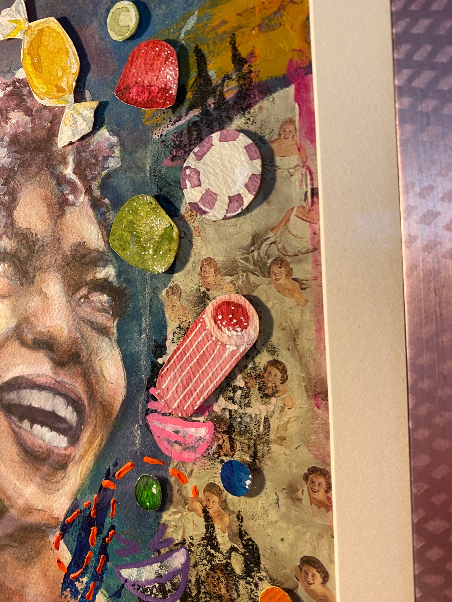 'Isn't That Sweet' 9x12" Original Mixed Media Painting - Unframed