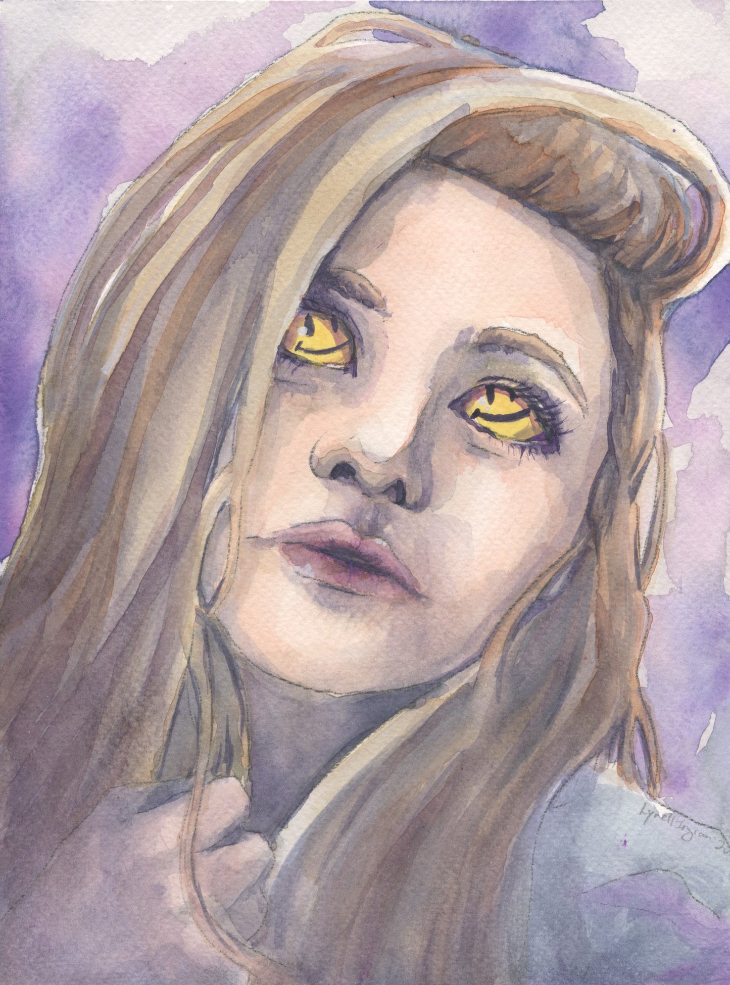 Smiling Eyes - Original Watercolor painting
