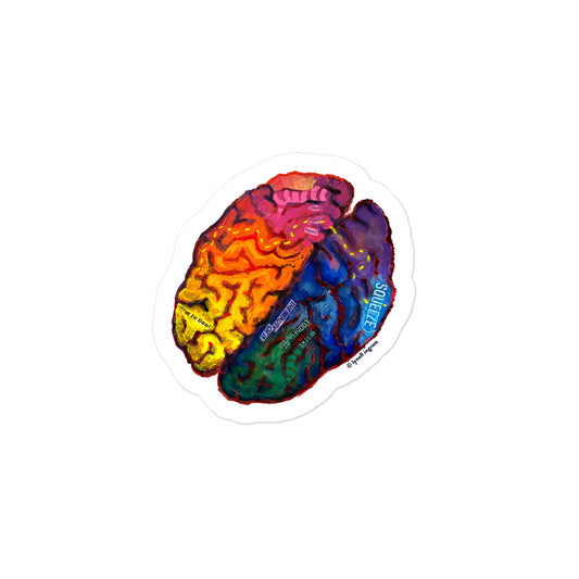 Brain Vinyl Sticker