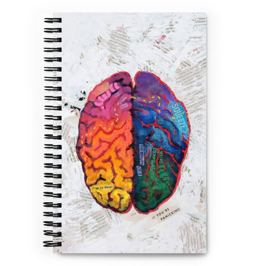 Brain Spiral notebook / sketchbook