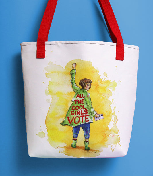 All the Cool Girls Vote Tote bag