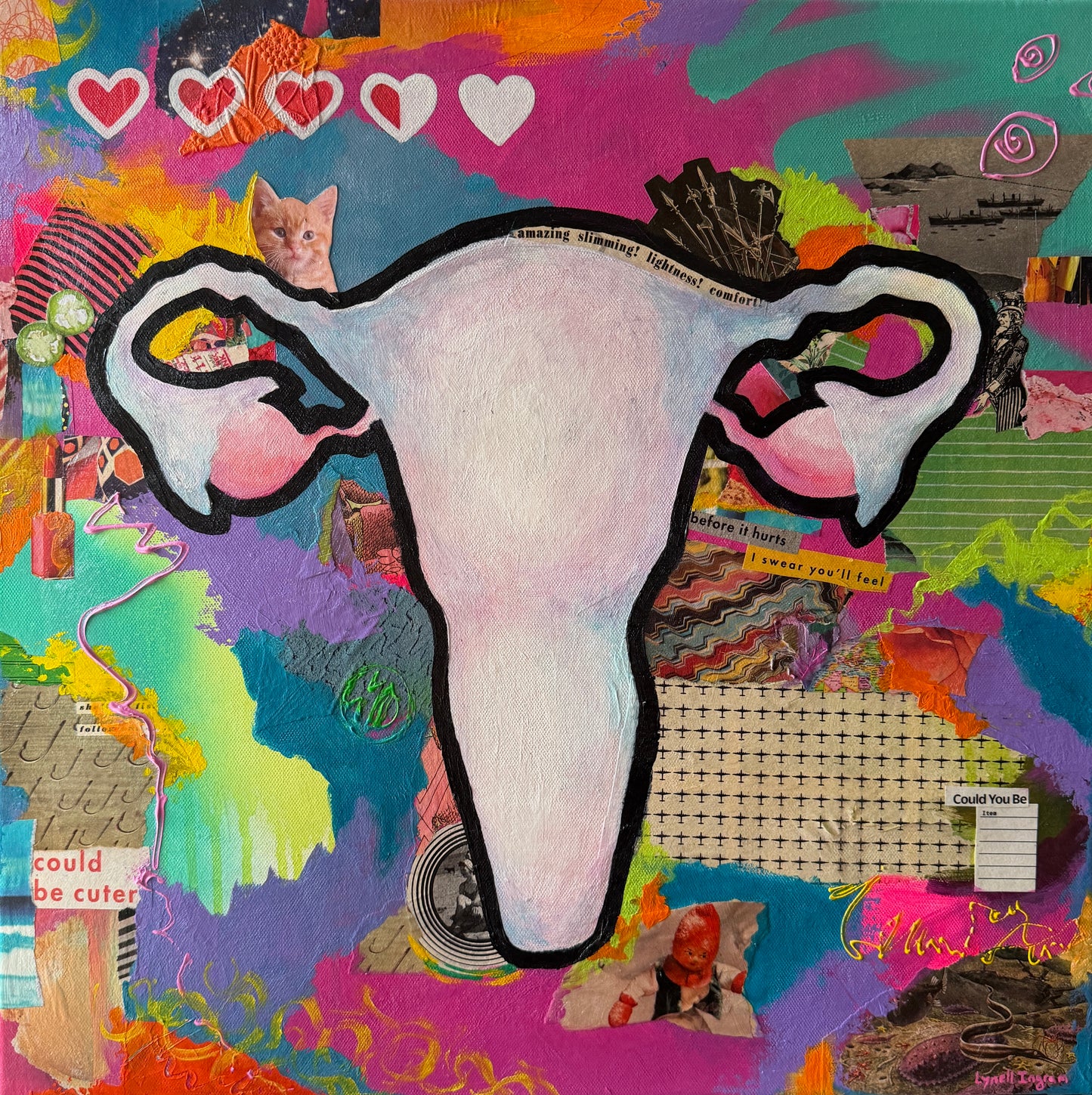 ‘Still?’ Mixed Media Painting - 20x20”