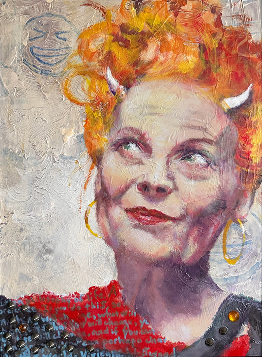 Vivienne Westwood Portrait - 12x16" Original Painting