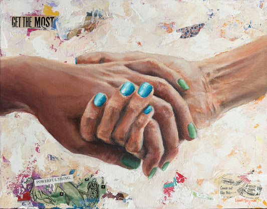 Something Important - 14x11” Original Mixed Media Painting