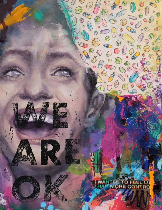‘We Are OK' Original Mixed Media Artwork - Unframed