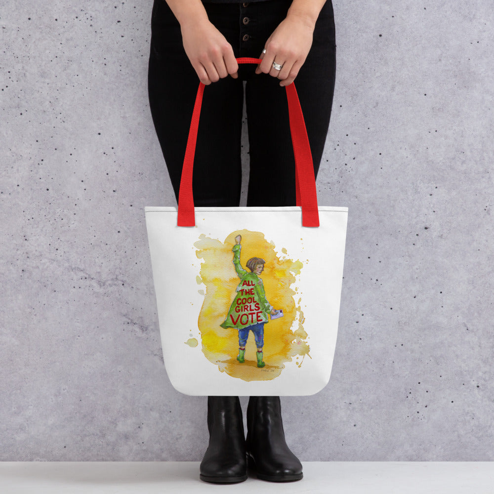 All the Cool Girls Vote Tote bag