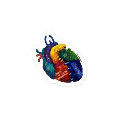 Anatomical Heart Vinyl Sticker