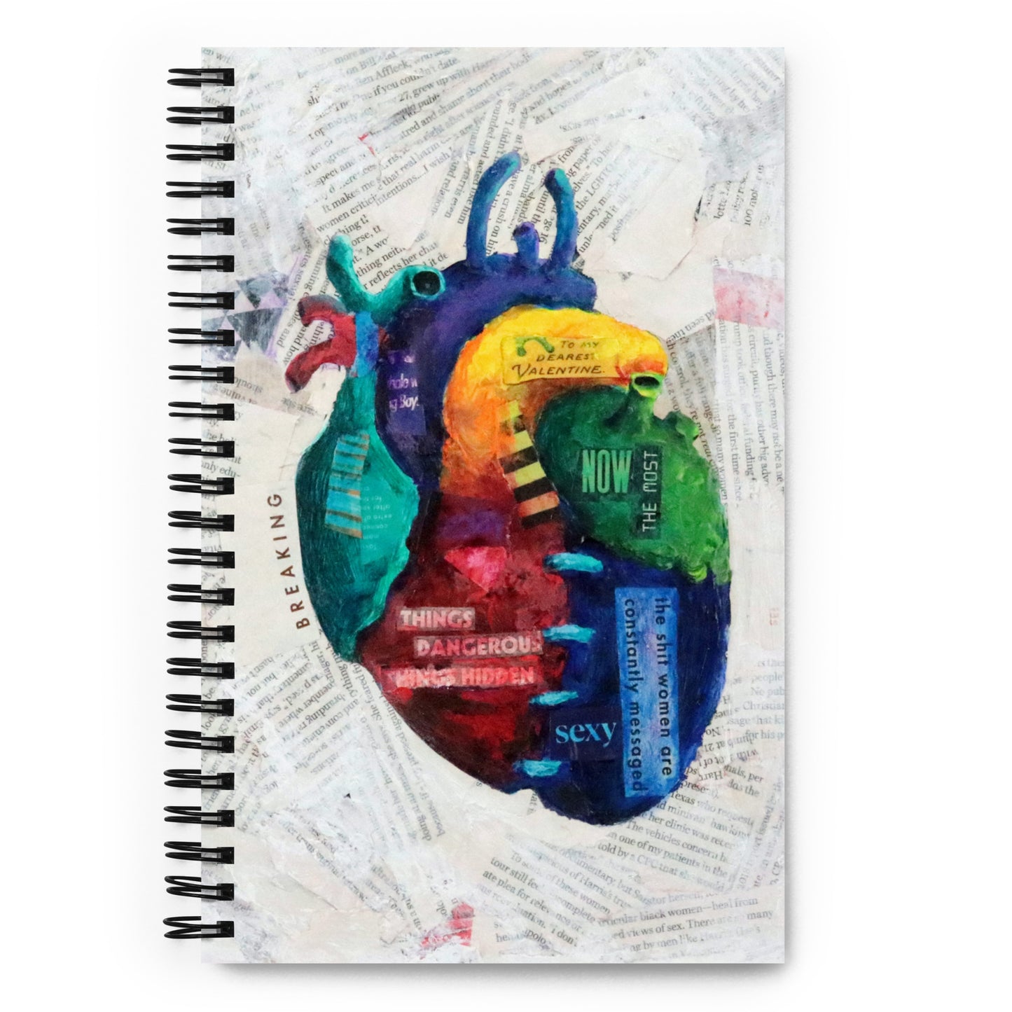 Heart Spiral notebook / sketchbook