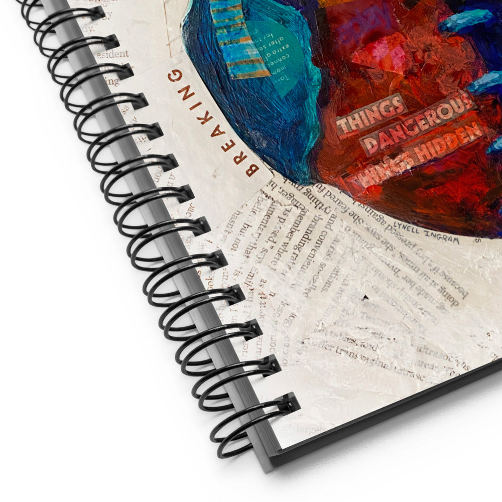 Heart Spiral notebook / sketchbook